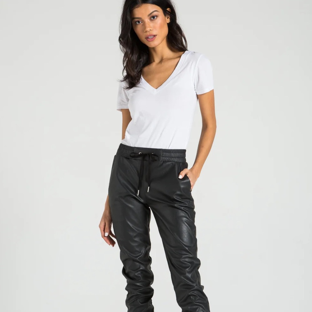 N:philanthropy SCARLETT LEATHER JOGGER Sz s